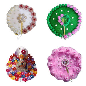 Divine Laddu Gopal Ji Vastra Set (4 Poshak) – Premium Shringar Combo for Bal Gopal